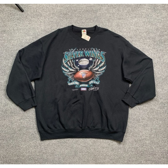 Vintage Philadelphia Silver Wings Sweatshirt Mens 2XL USO Military Airborne Y2K - Picture 2 of 11